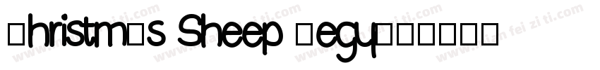 Christmas Sheep Regu字体转换